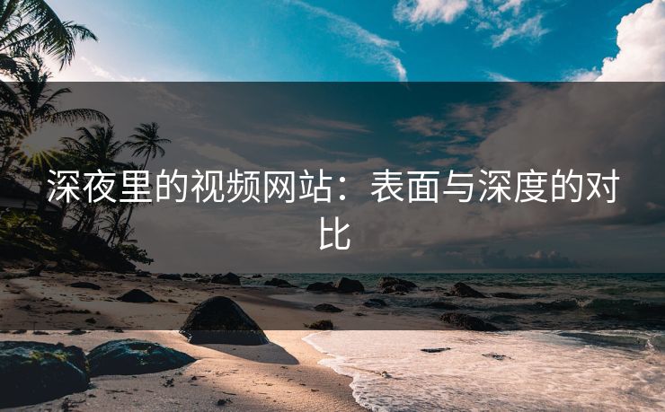 深夜里的视频网站：表面与深度的对比